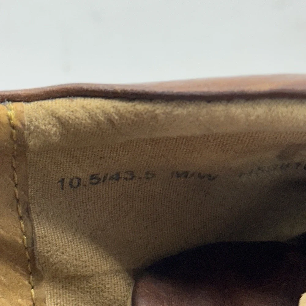 Born Gunnison‎ Men's Brown Leather Lace Up Moc Toe Oxford Shoes Casual Size 10.5